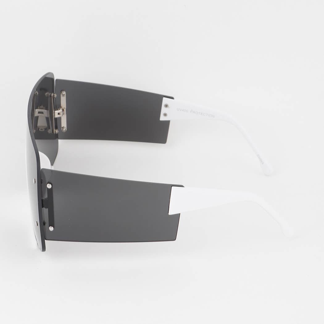 Bolted Bottom Shield Sunglasses: MIX