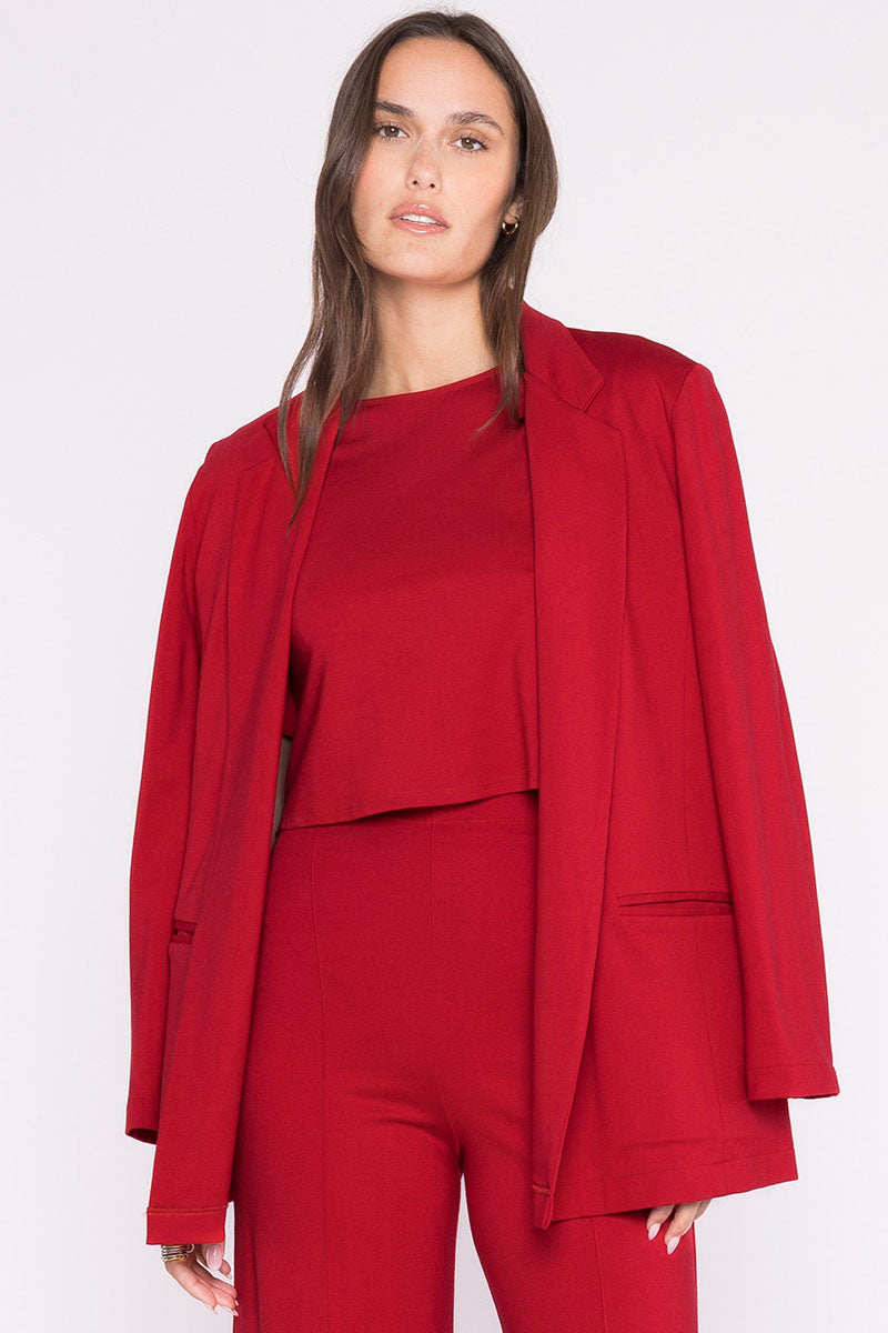 PONTE KNIT OVERSIZED BLAZER