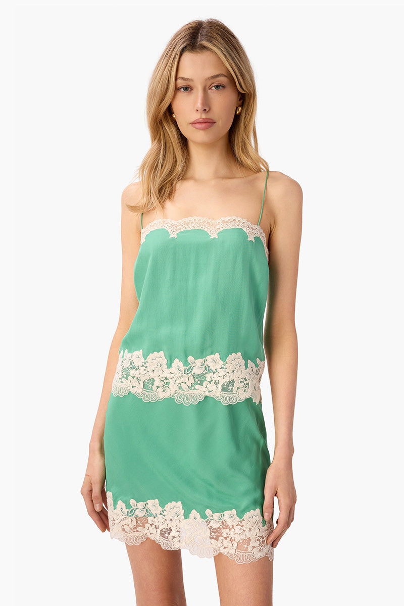 INEZ SILK MINI SKIRT