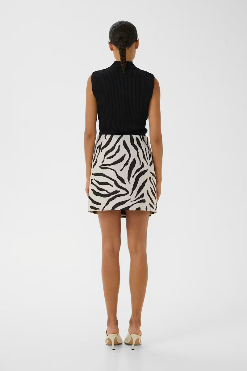 ZEBE WRAP MINI SKIRT