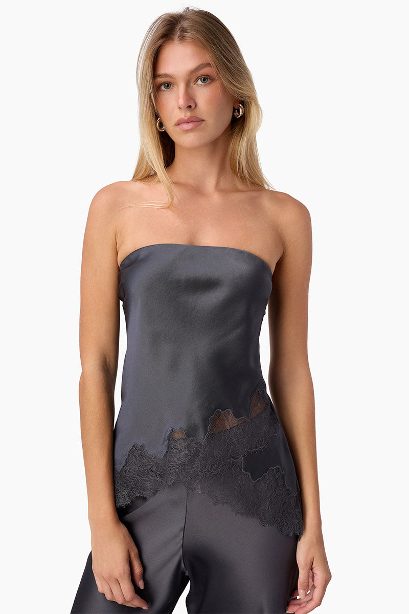 CAMI NYC Odessa Camisole in Metallic Silver - size L CAMI NYC Odessa Camisole in Metallic Silver - size L