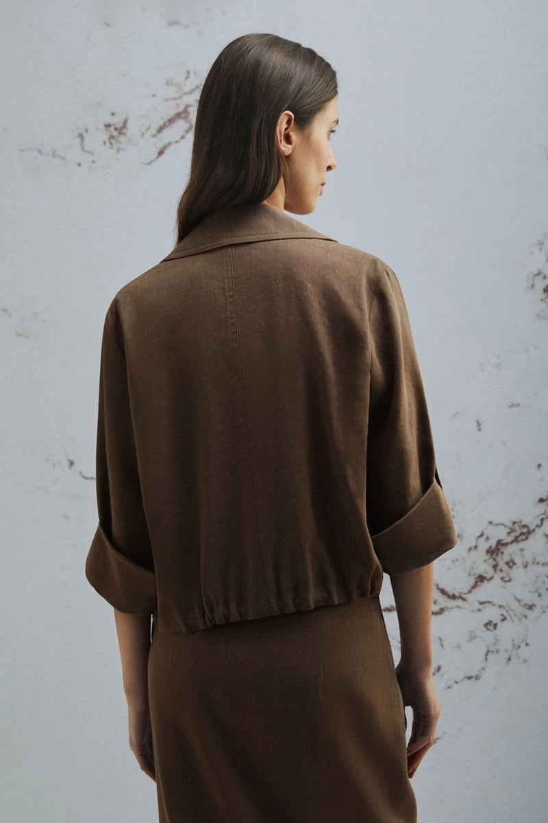LINEN BLEND JACKET