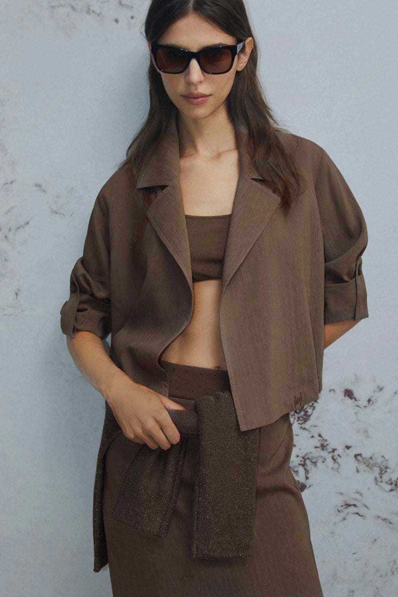 LINEN BLEND JACKET