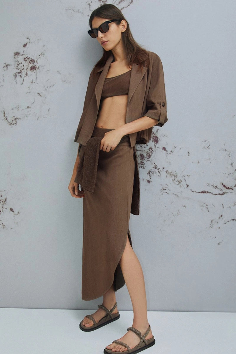 ASYMMETRICAL SKIRT