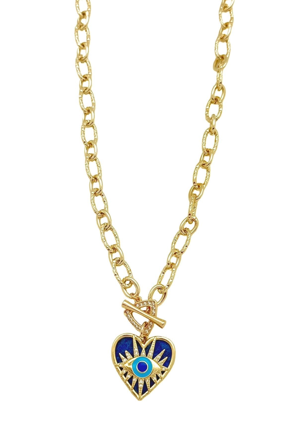 HEART EYE CZ TOGGLE