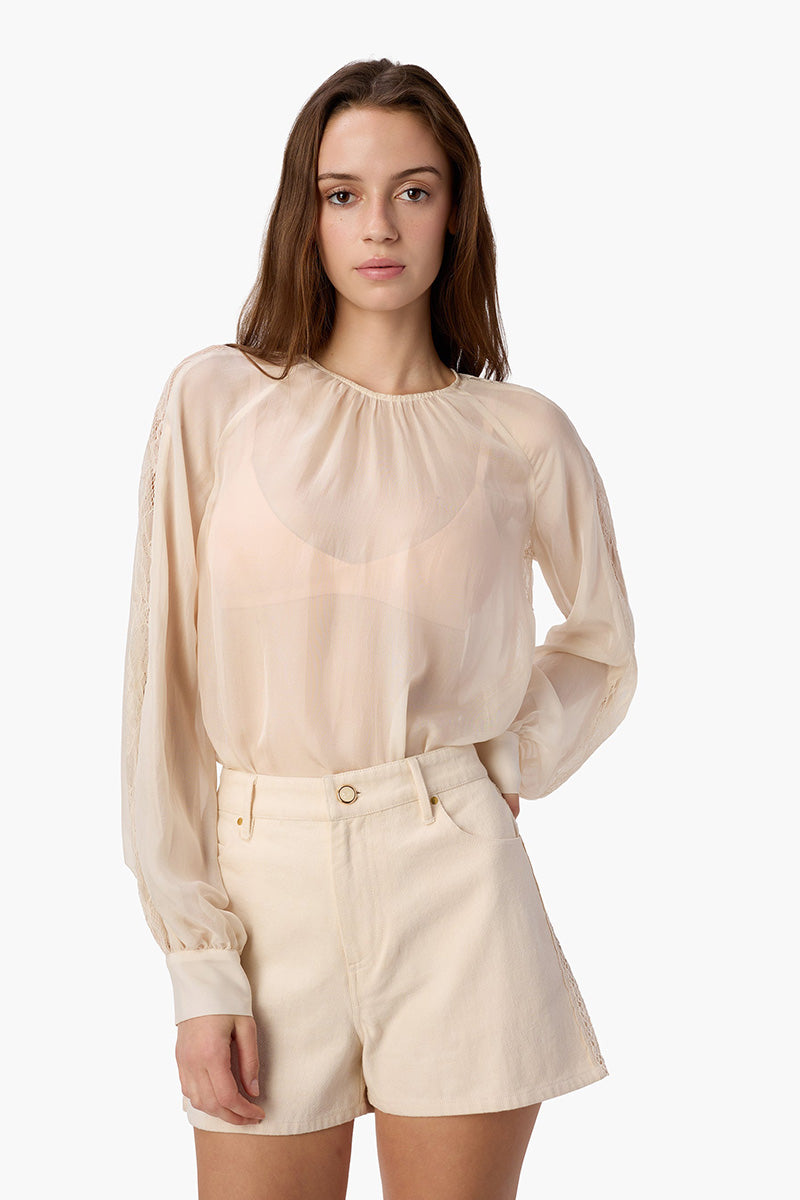 MILAGROS SILK BLOUSE