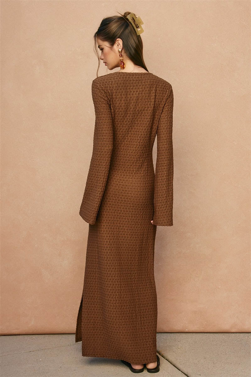 BELL SLEEVE MAXI DRESS