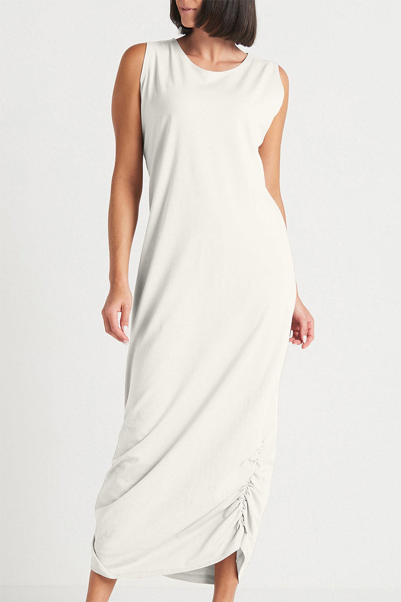 ROUCHED TANK DRESS
