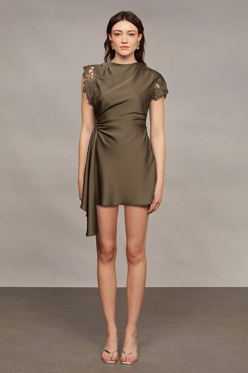ZINA RUCHED MINI DRESS