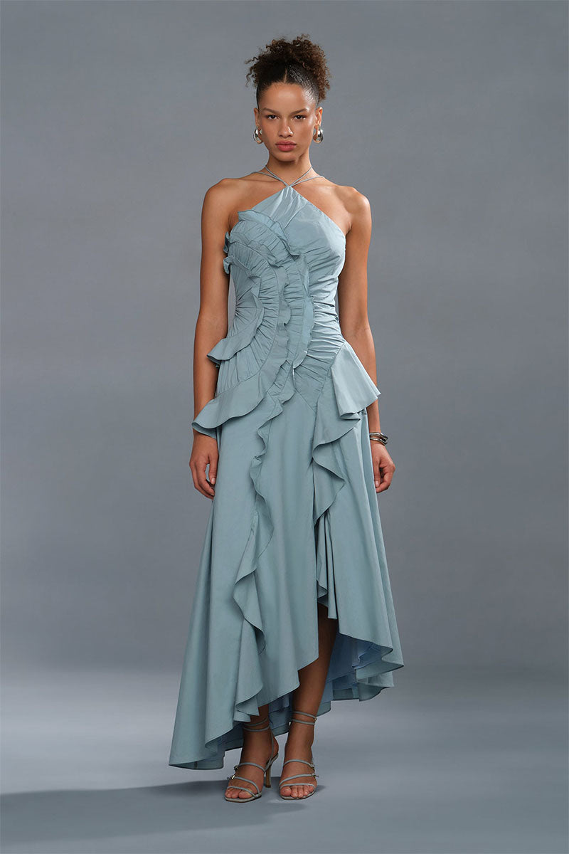 OTTAVIA RUFFLE DRESS