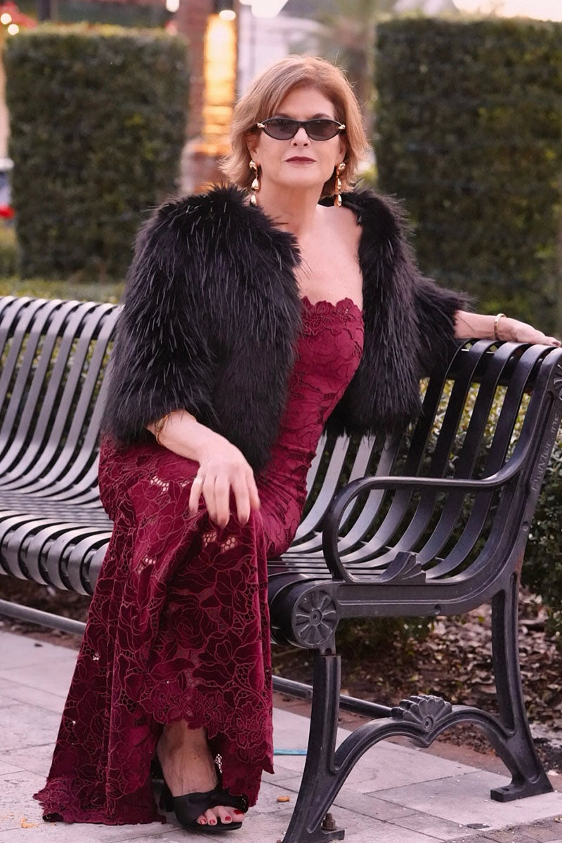 Generation Love Tamara Velvet Gown - Crimson Generation Love Tamara Velvet Gown - Crimson
