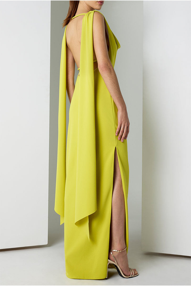 BRULLO MAXI DRESS Chartreuse / 8 BRULLO MAXI DRESS Chartreuse / 8