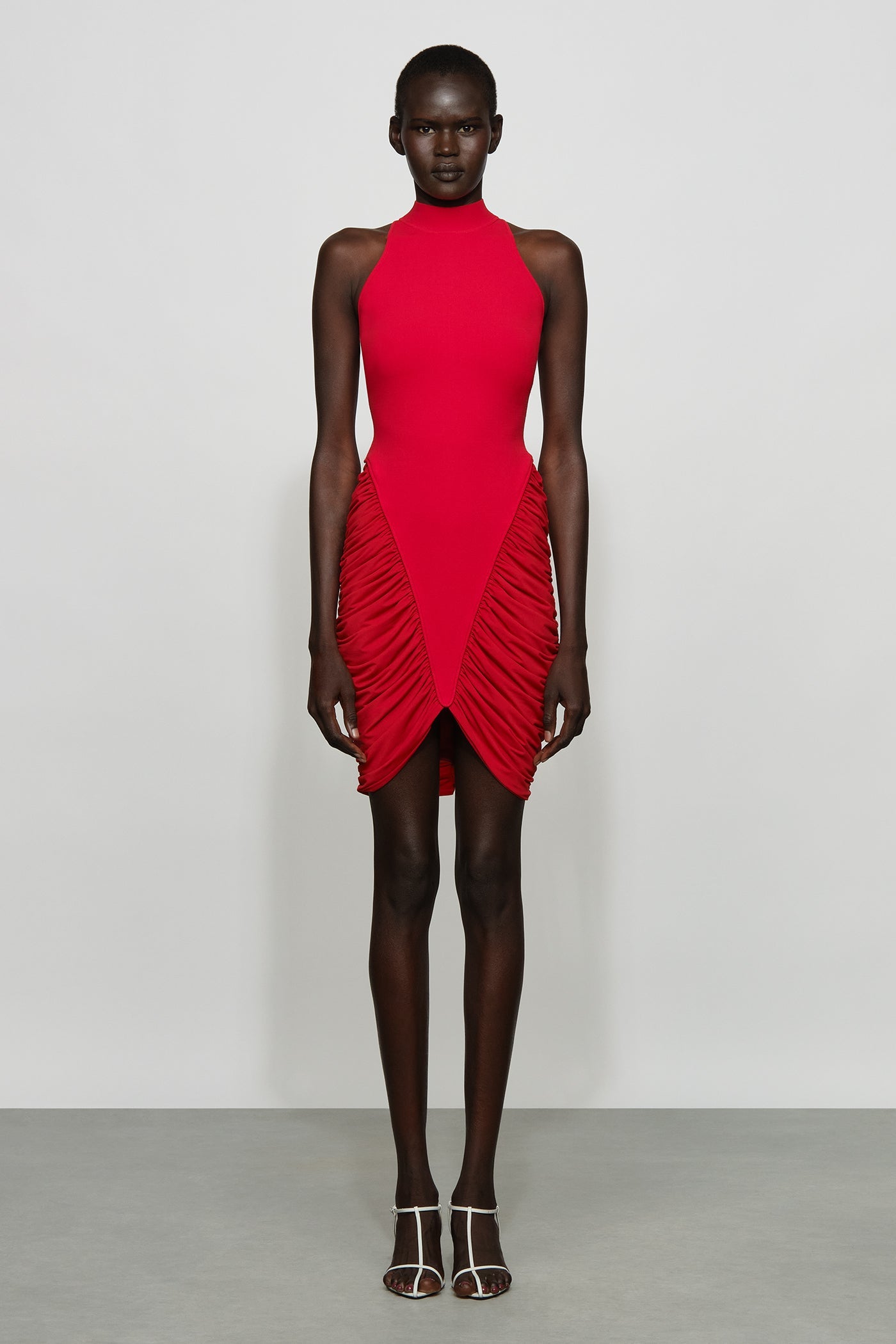 ATTICUS KNIT COMBO MINI DRESS