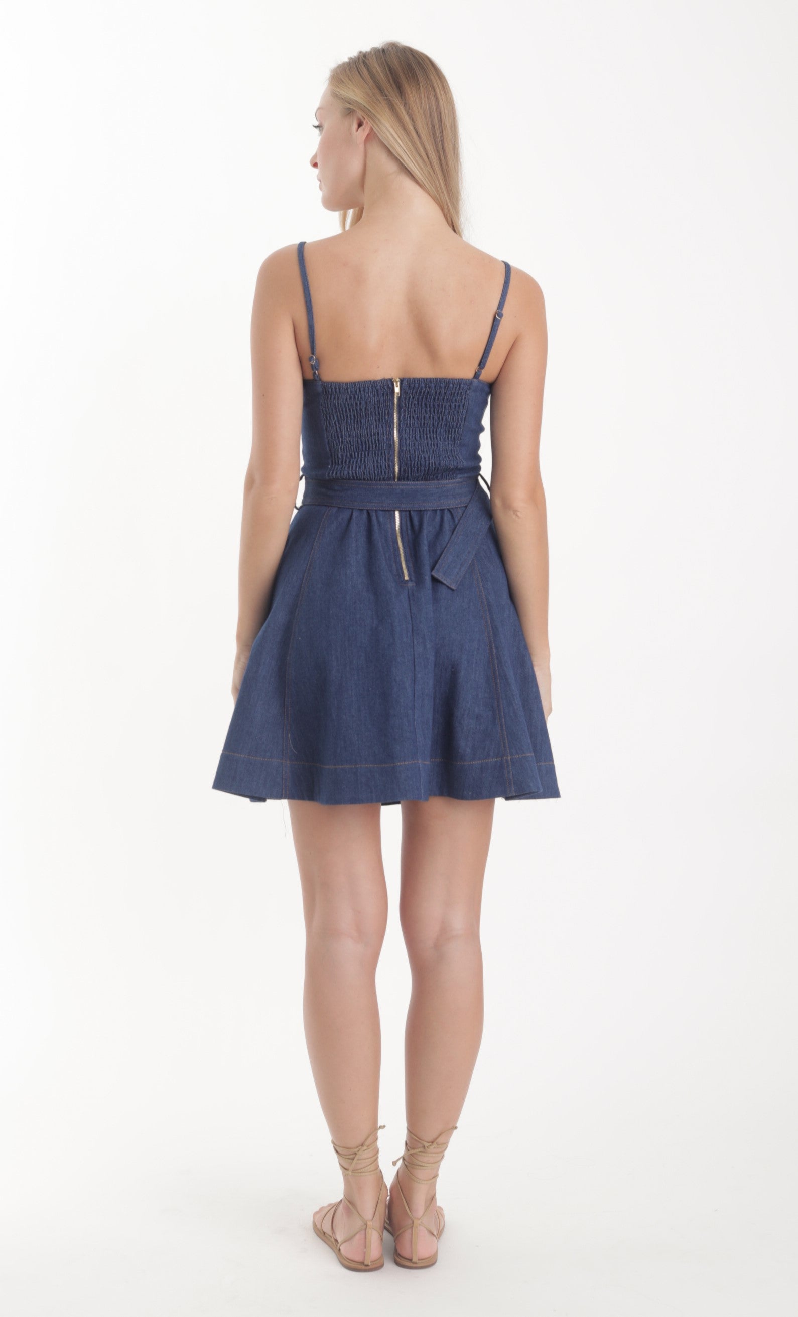 LOLA DENIM MINI DRESS