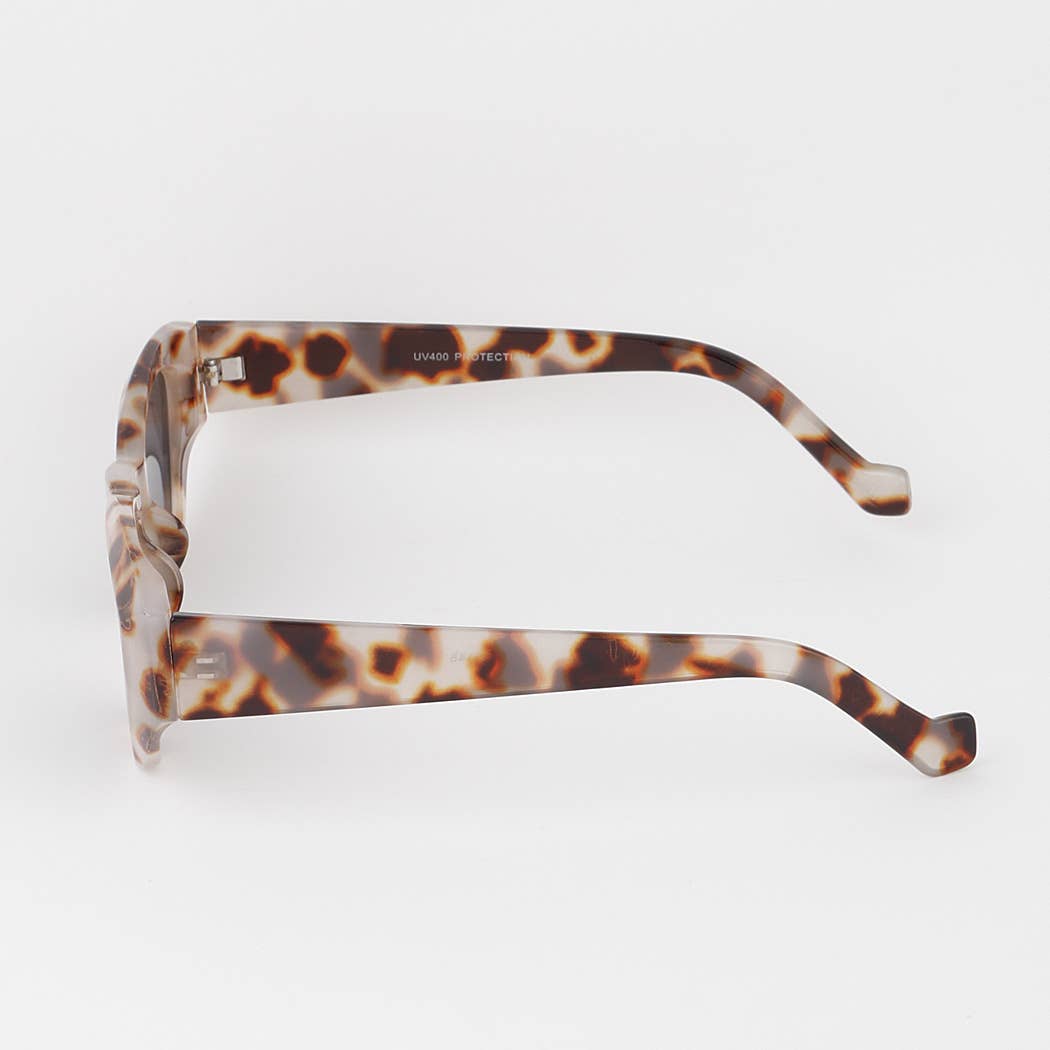 Geometric Cateye Sunglasses: Mix Color