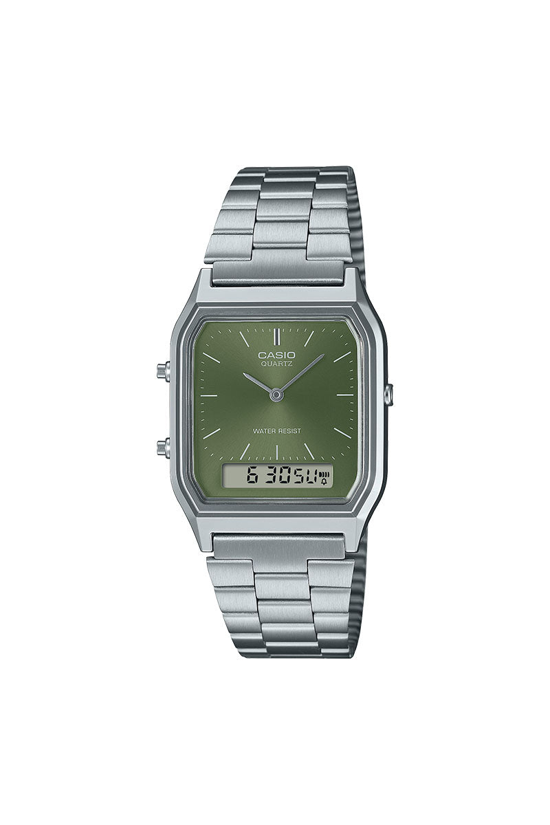 CASIO VINTAGE W/ GREEN DIAL