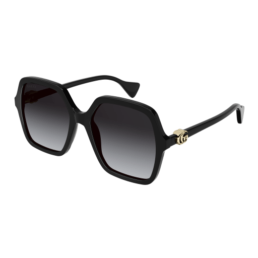 gucci square acetate sunglasses black