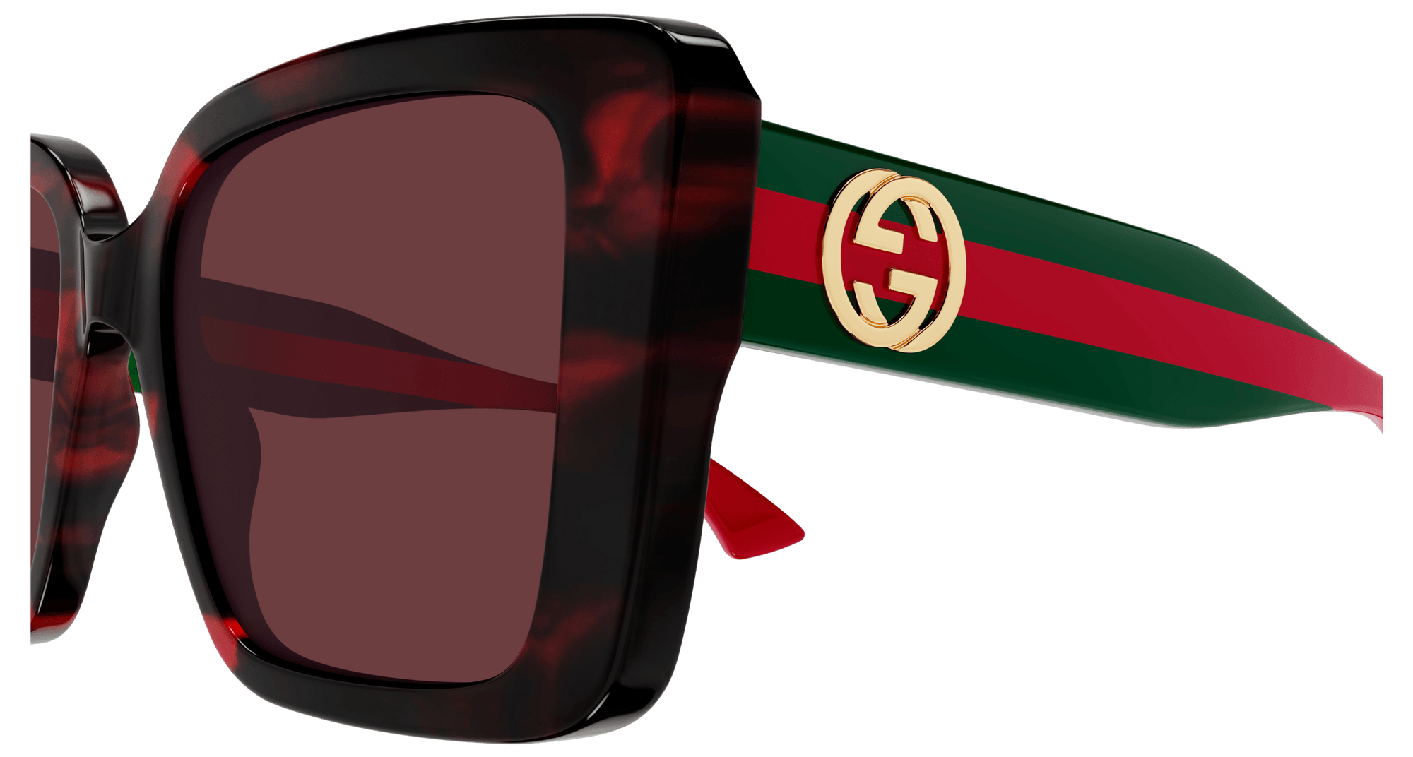 GG BUTTERFLY STRIPED ARM SUNGLASSES
