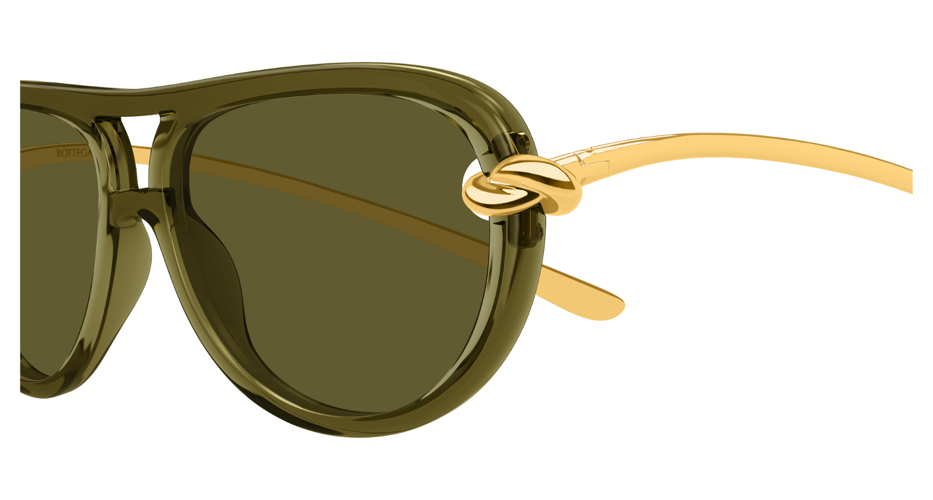 BV ROUND EDGE AVIATOR SUNGLASSES