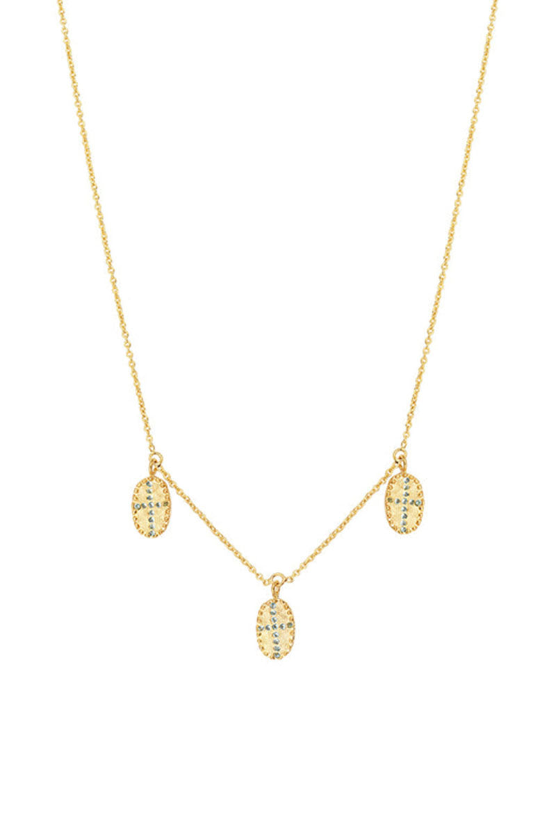 BAZILE SHORT 3 PENDANT NECKLACE