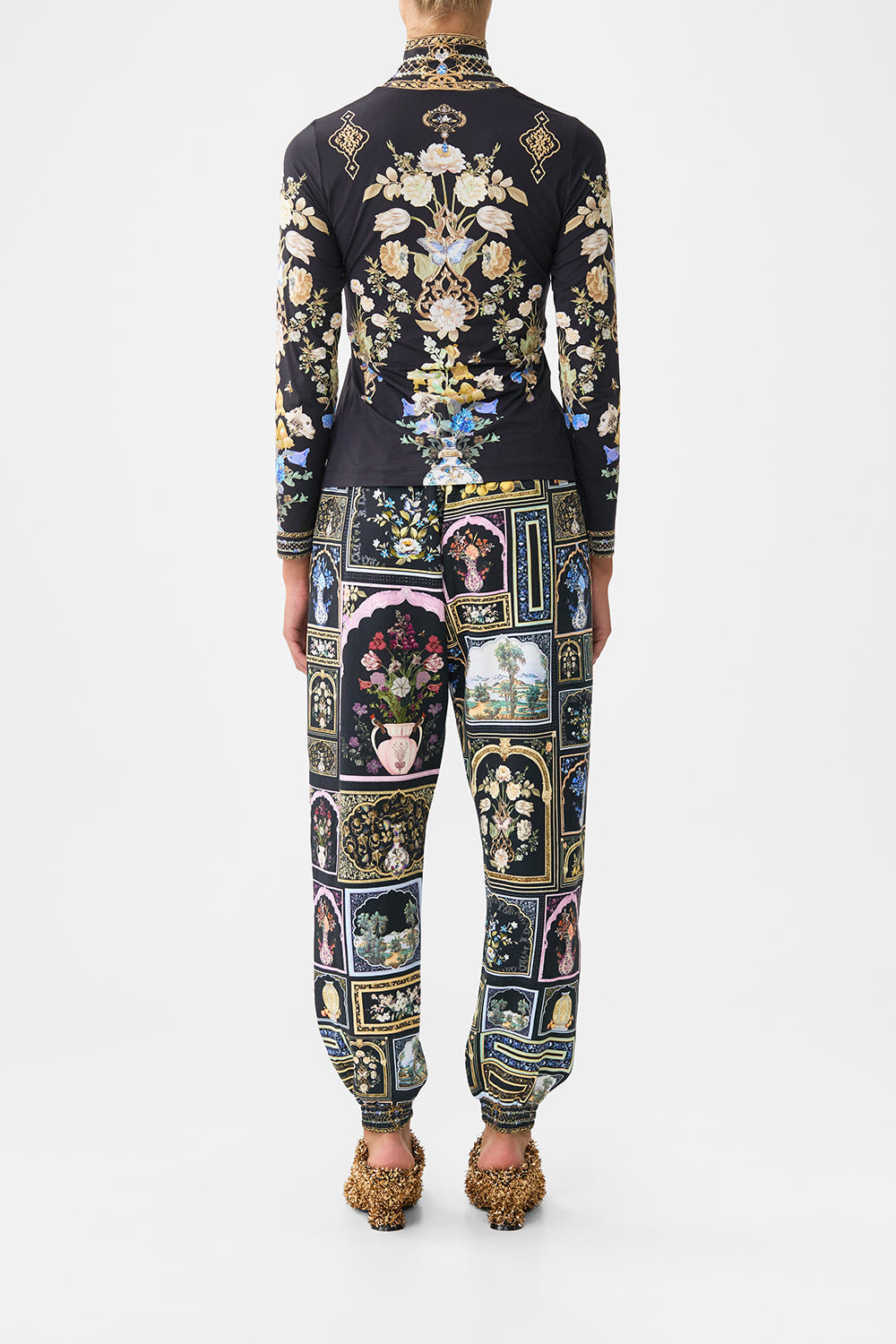 JERSEY TURTLENECK TOP