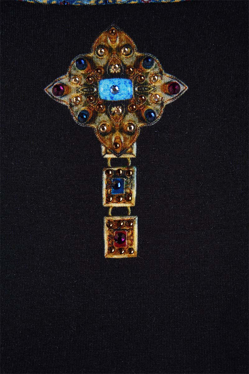 JERSEY TURTLENECK TOP