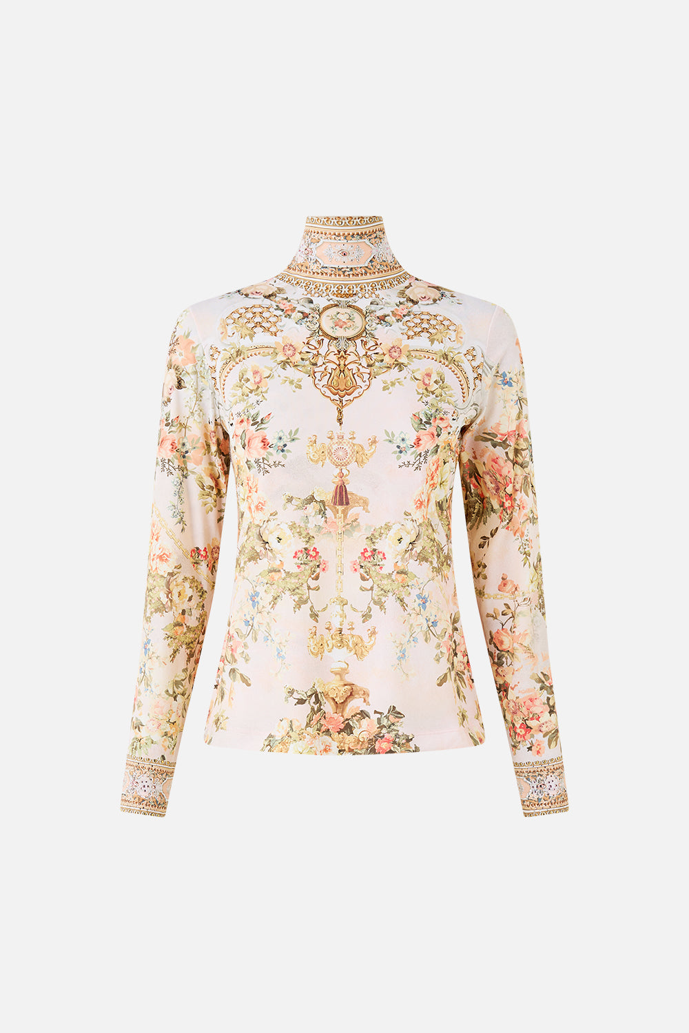 JERSEY TURTLENECK TOP - TWILIGHT IN ISTANBUL