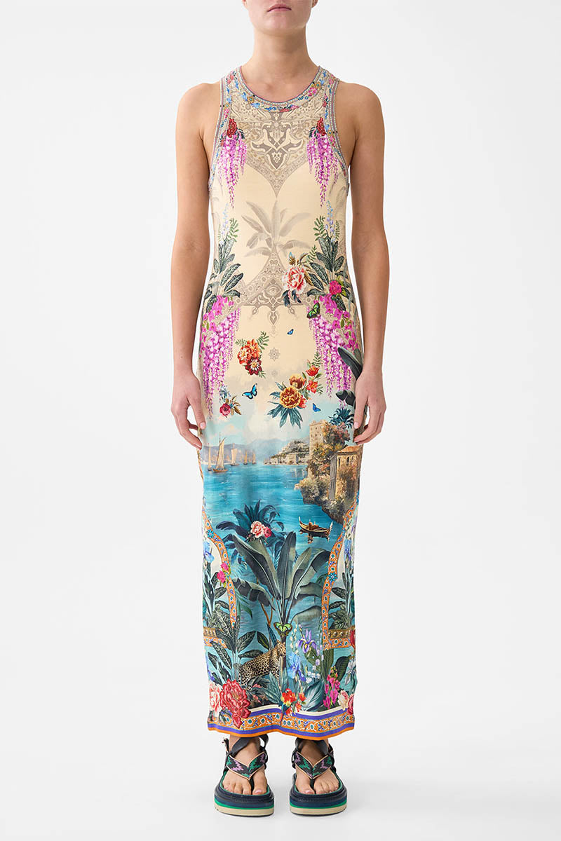 Camilla Jersey Tank Dress | Print | Size S