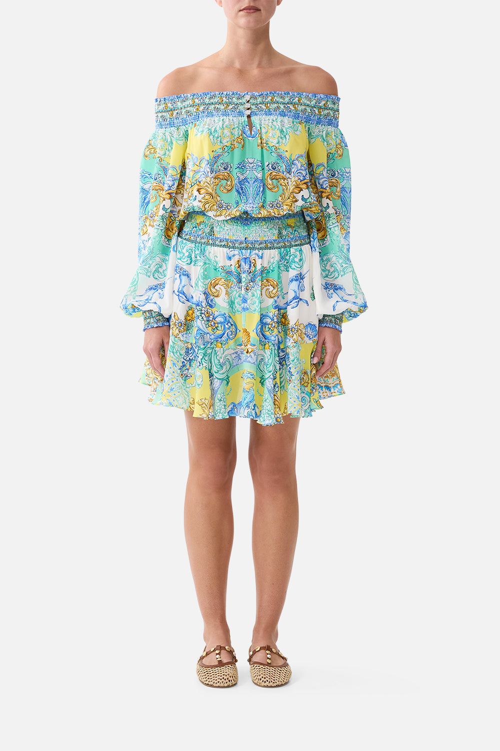 OFF SHOULDER SHORT DRESS