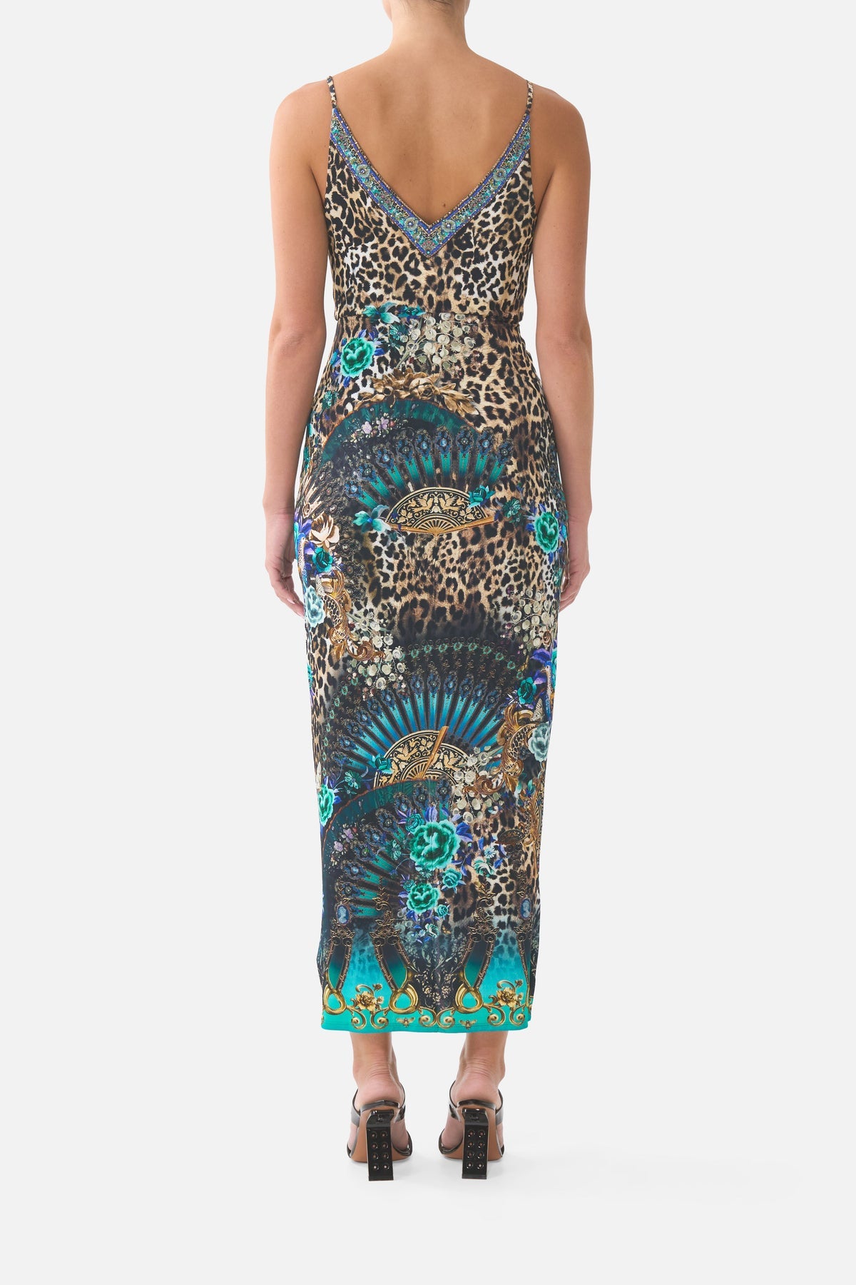 STRAPPY DRESS W/ TWIST FRONT