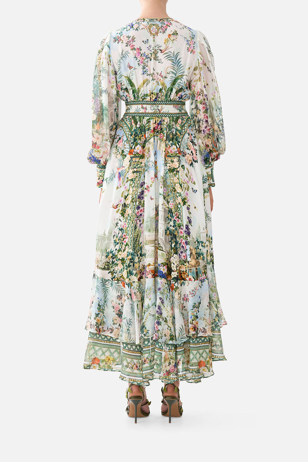 LONG BUTTON FRONT DRESS