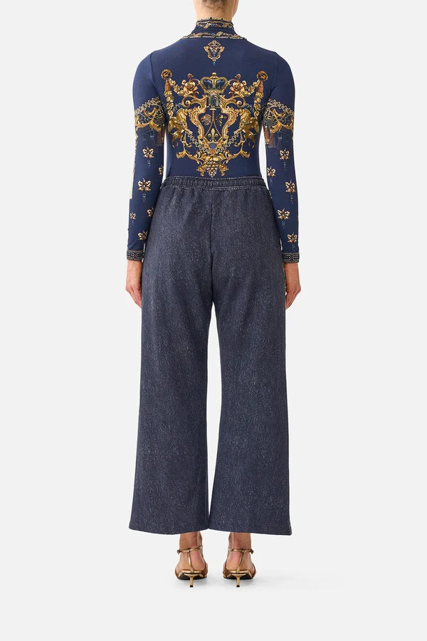 JERSEY TURTLENECK TOP - CLOAKED IN BAROQUE