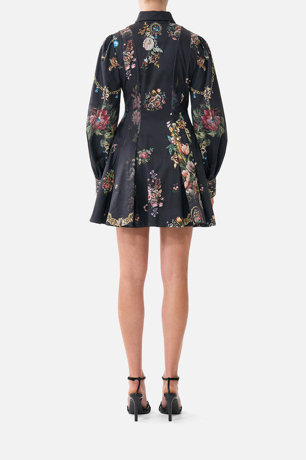 BUTTON FRONT SHIRT DRESS