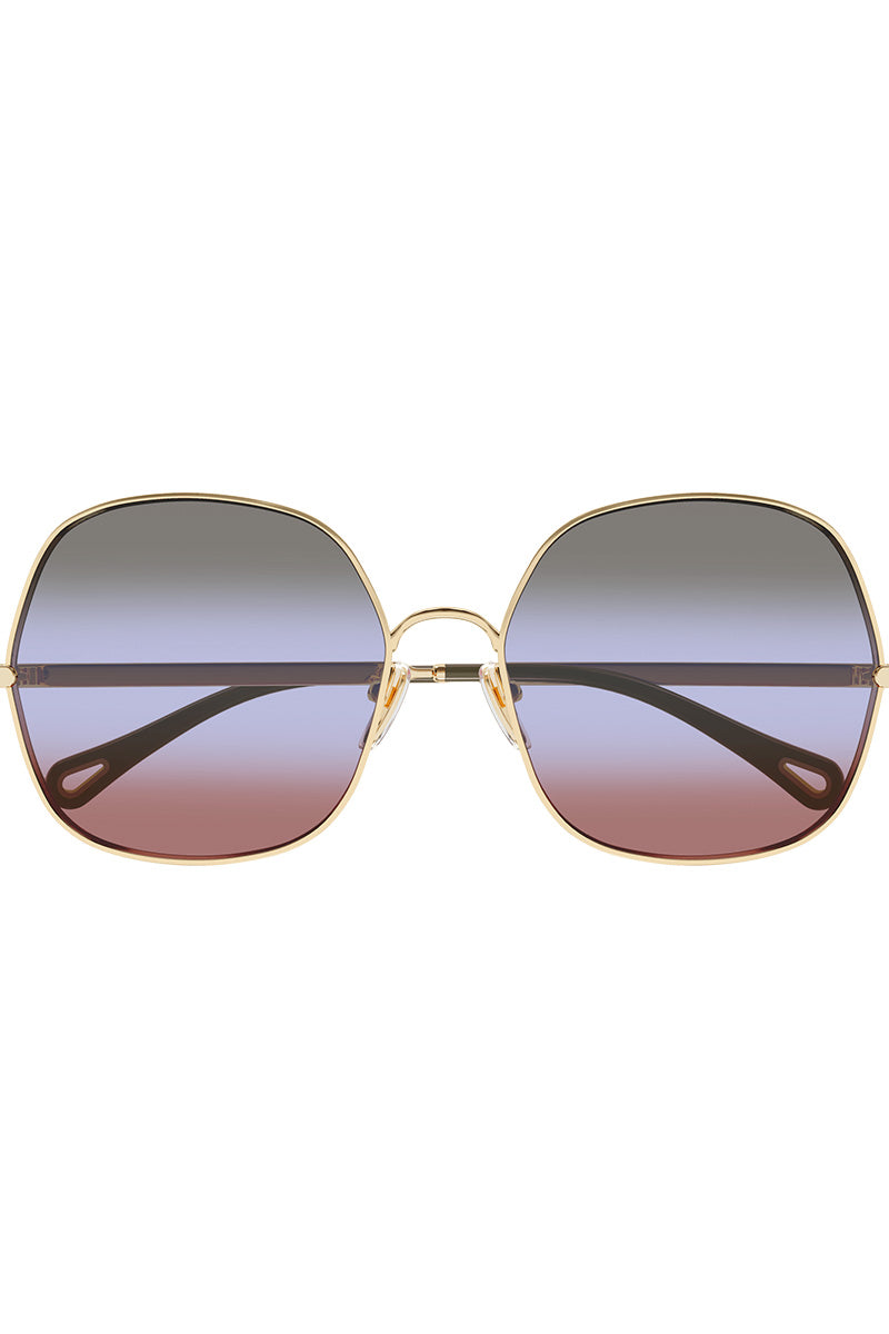 CHLOE SOFT HEXAGONAL SUNGLASSES