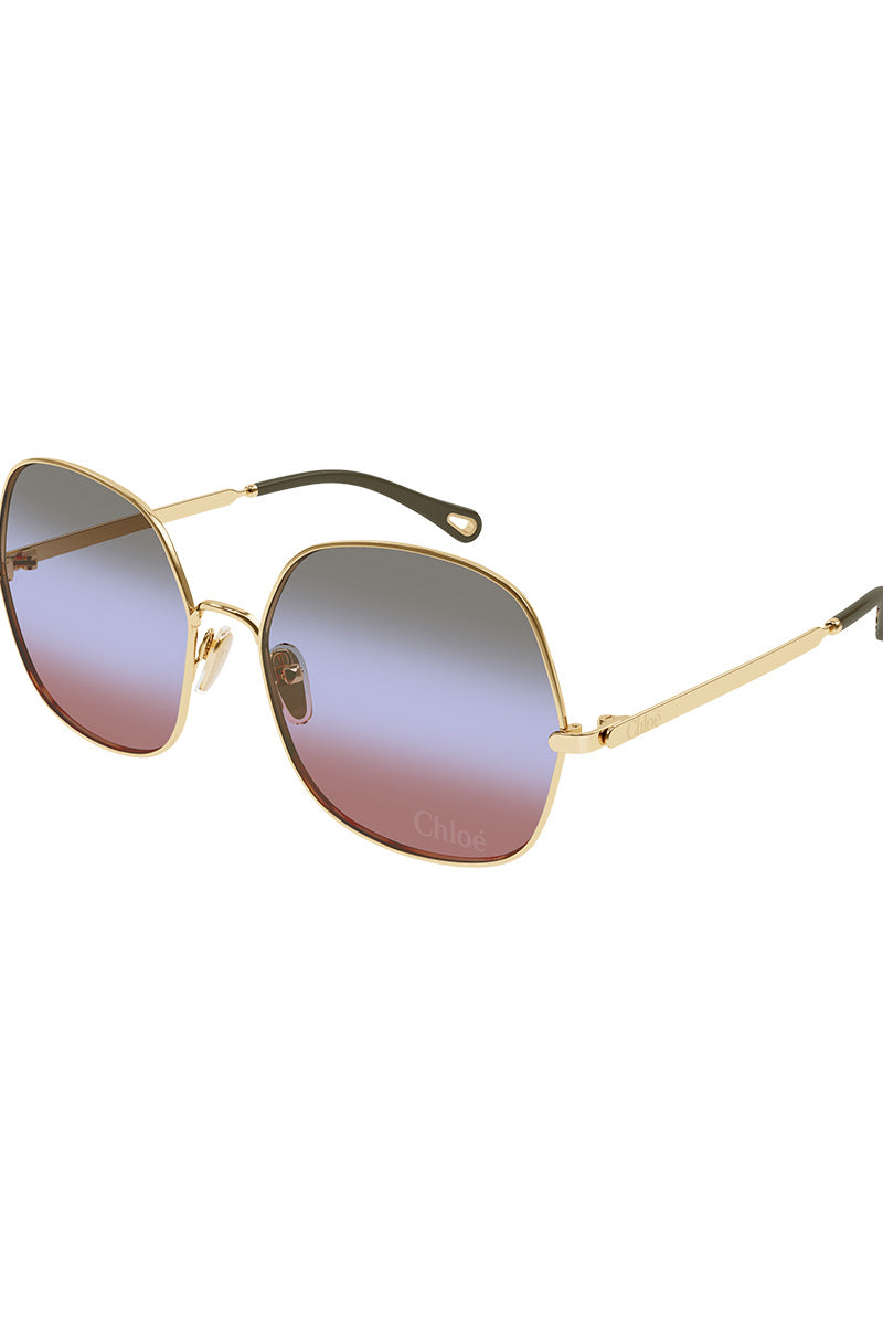 CHLOE SOFT HEXAGONAL SUNGLASSES