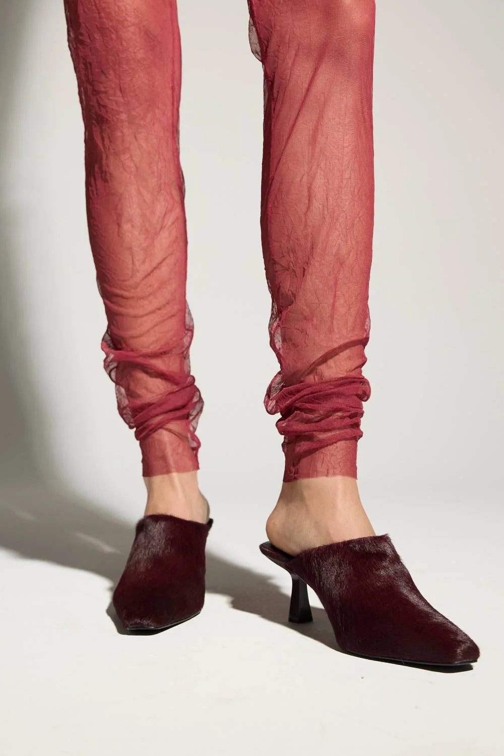 CHELSEA CALF HEELED MULE