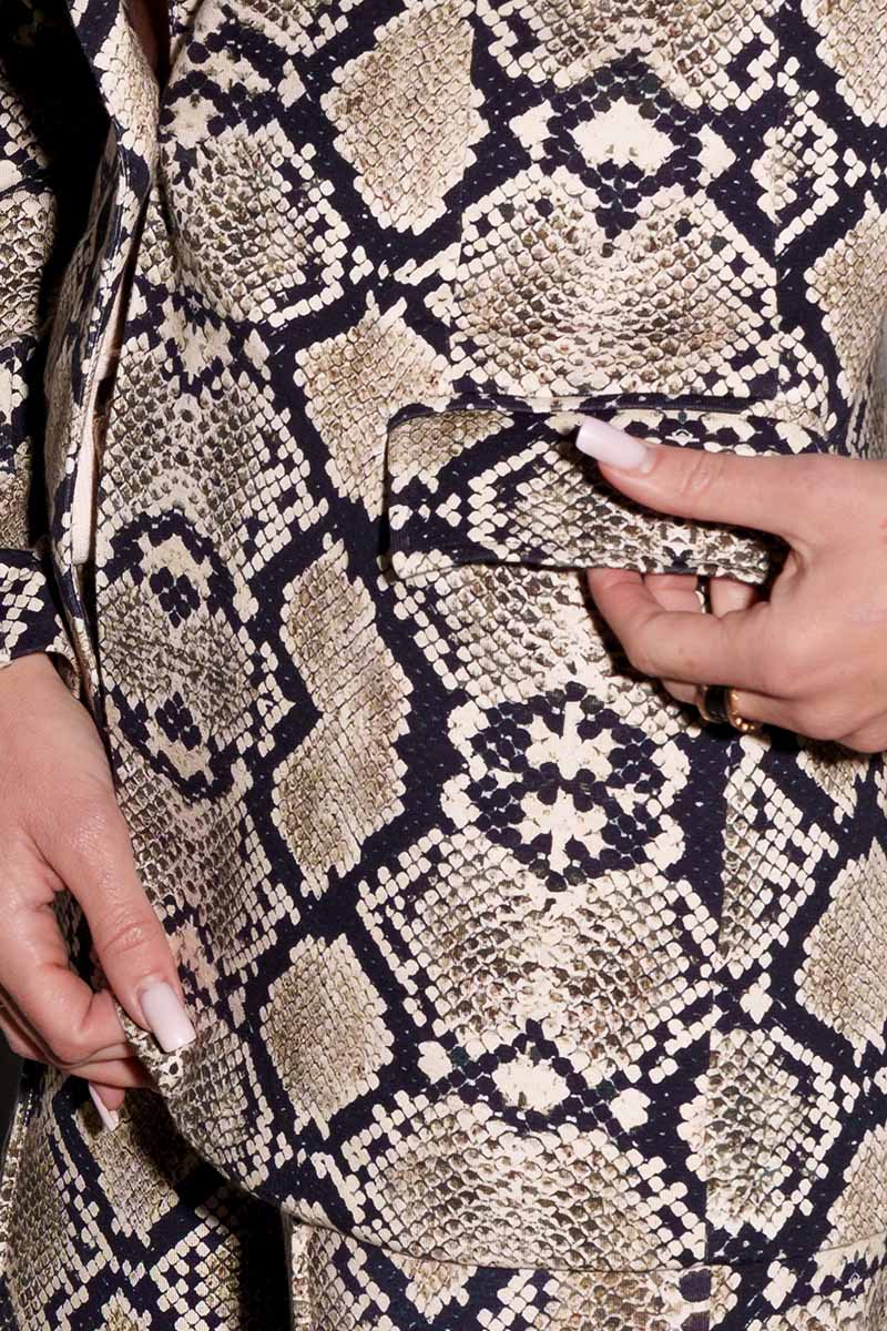 KRAVITZ INTERLOCK BLAZER