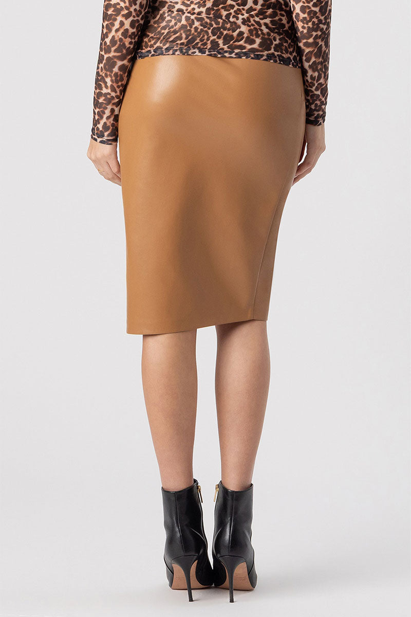 GINA VEGAN LEATHER SKIRT