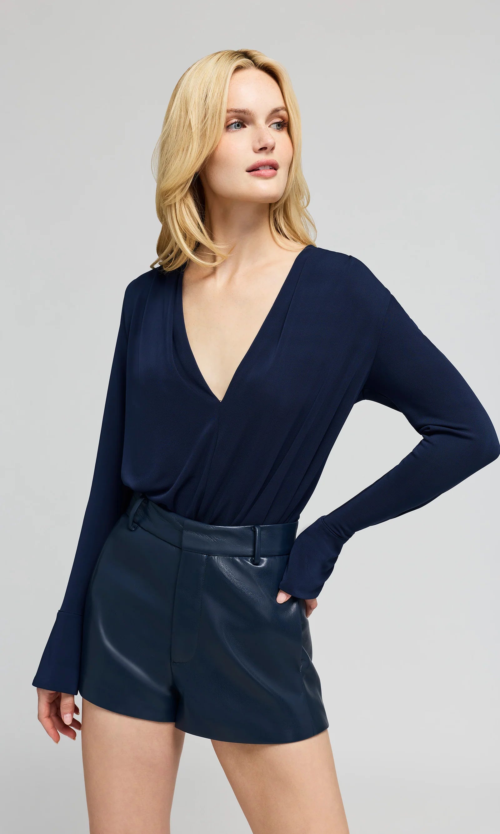 ELIO MATTE JERSEY BODYSUIT