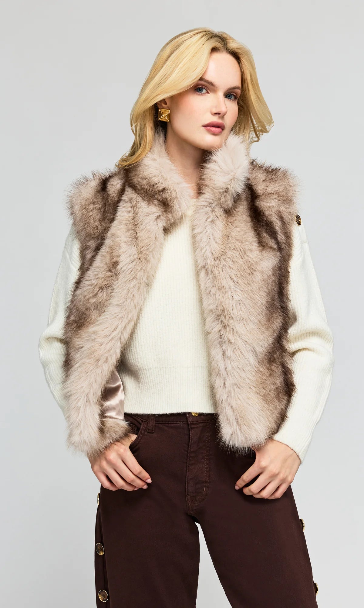 HELENA FAUX FUR VEST