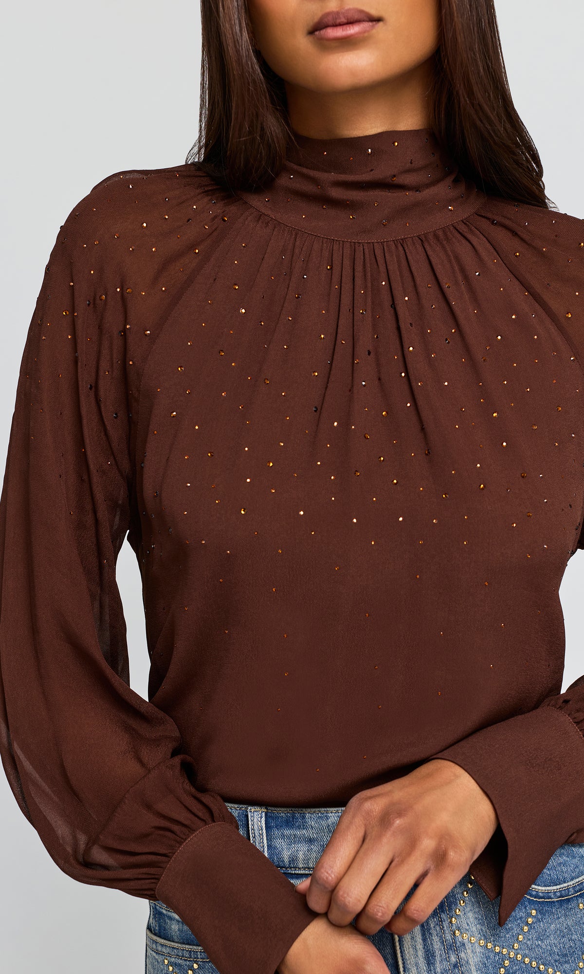 NOOR CRYSTAL BLOUSE