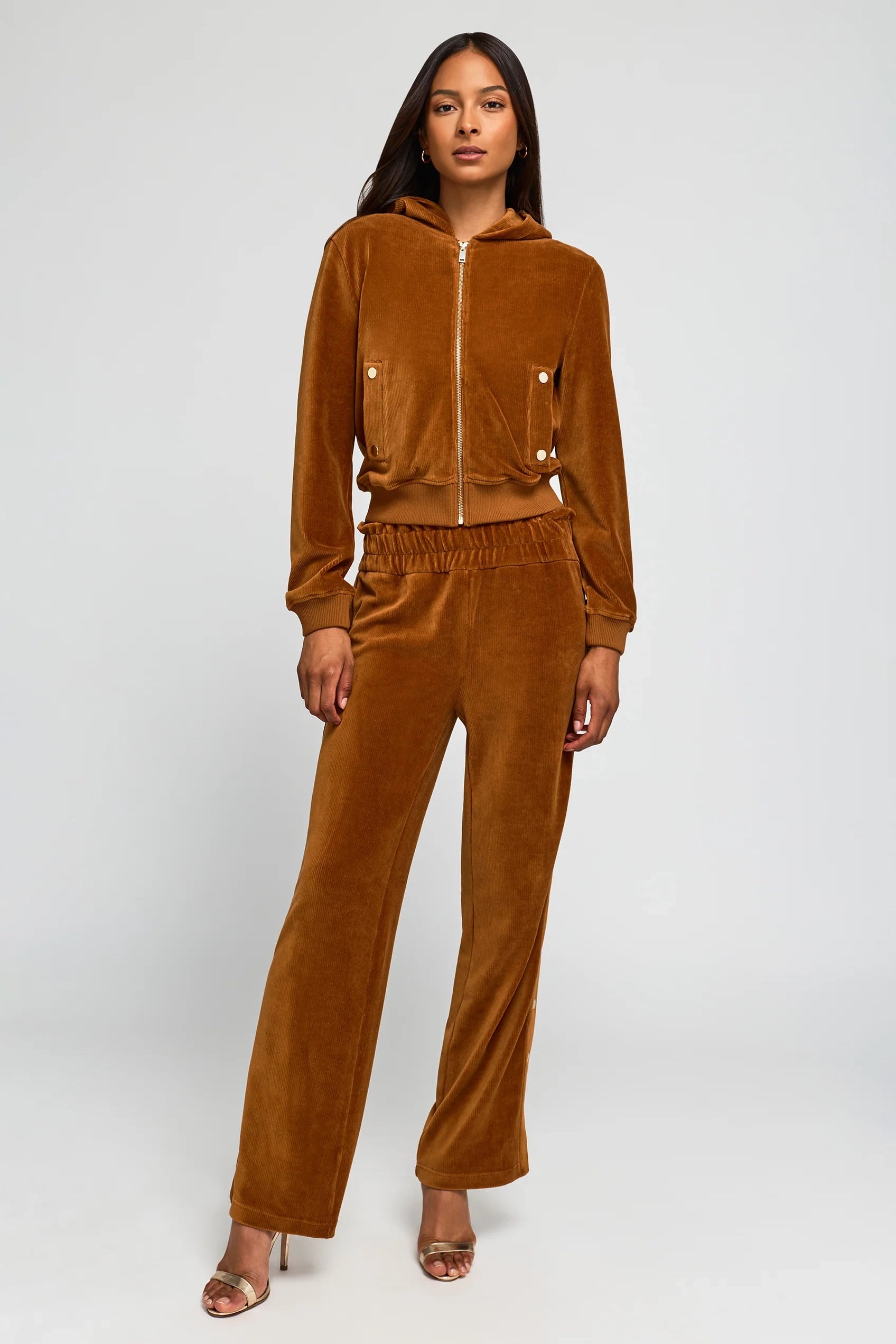 ZOLA STRETCH CORDUROY SNAP PANTS
