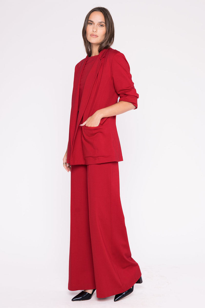 PONTE KNIT OVERSIZED BLAZER