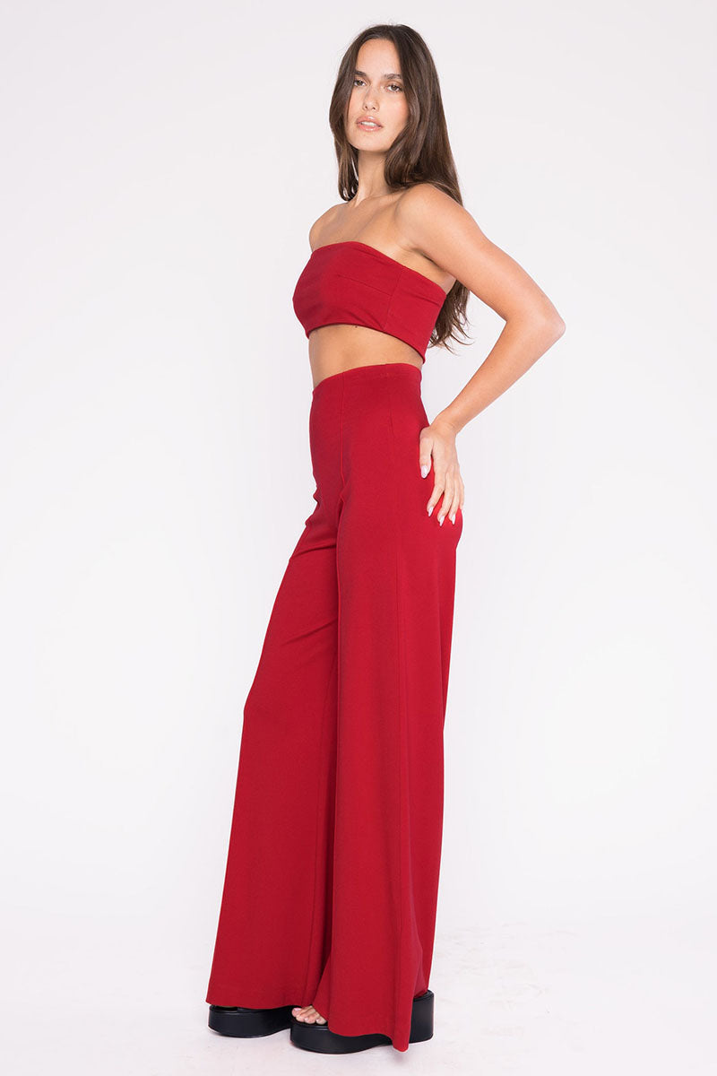 PONTE KNIT BANDEAU TOP