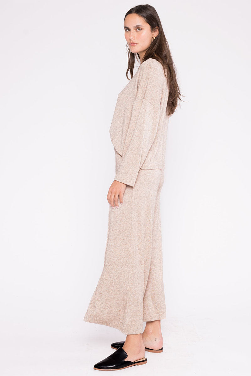 SWEATER KNIT BOAT NECK TOP