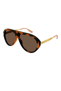 美品 GUCCI sunglasses vintage GG3115 gold GUCCI 1935 Gg1935S Gold Bronze Logo Unisex Metal Oval Wrap Mirror
