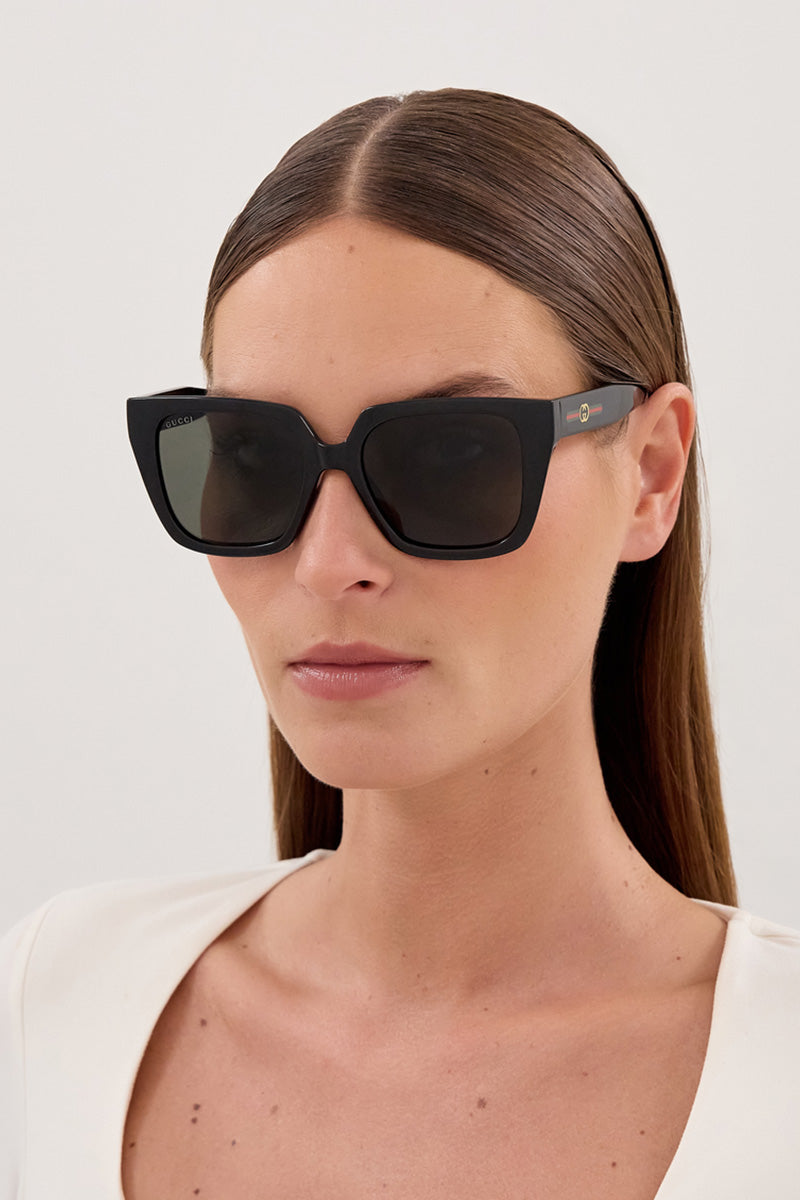 GG WEB STRIPE SUNGLASSES