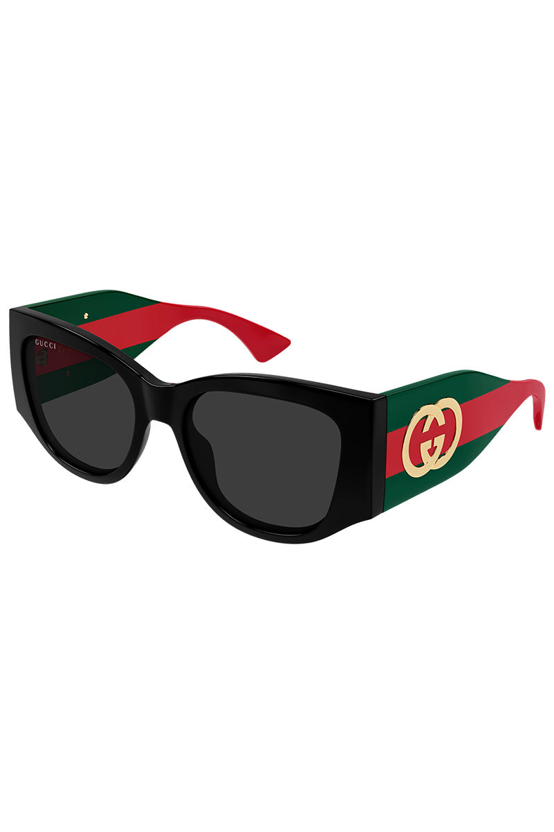 GG ICONIC POP WEB STRIPE SUNGLASSES