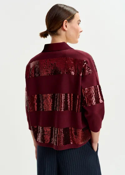 ILLUMINATI STRIPED POLO