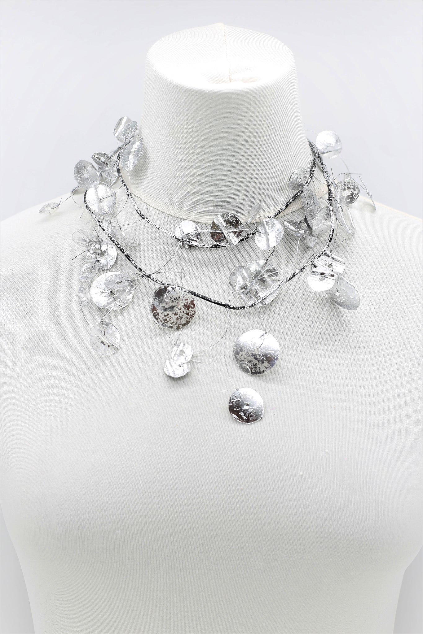 HANGING FLOWER BASKET NECKLACE